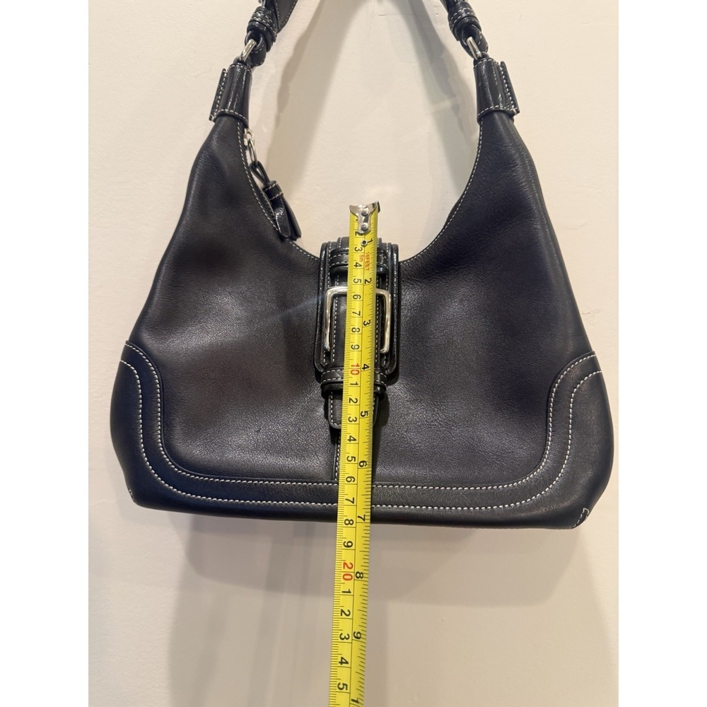 Vtg Coach Bag Black Leather Hampton Soho Hobo Buckle E04S-7462 Y2K - Picture 13 of 13